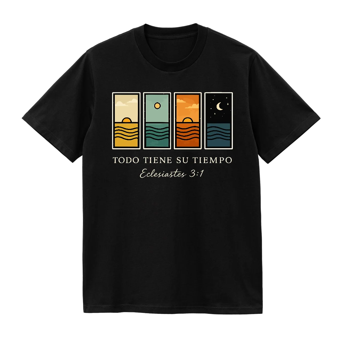 todo tiene su tiempo camiseta negra